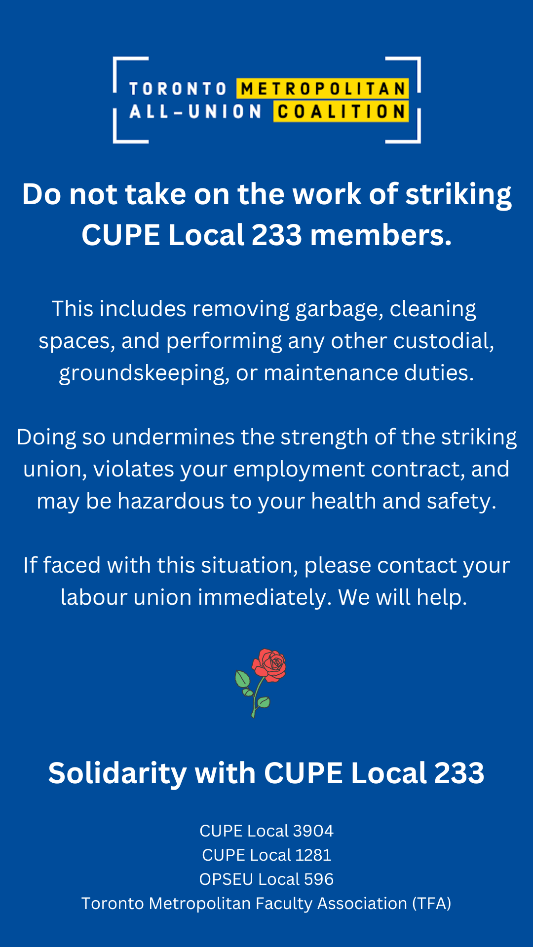 TMAUC CUPE 233 Struck Work Poster