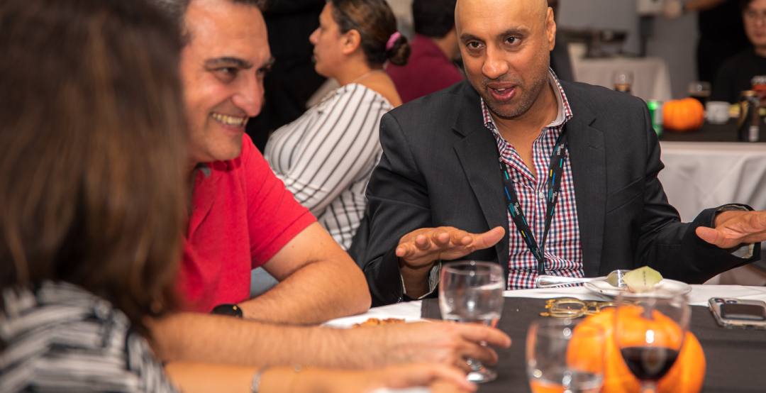 CUPE 3904 Fall Social 2024 - Omar Ha-Redeye Law_Business talking with Mohammad Manshouri Geography and Nagina Parmar Biology_Chemistry